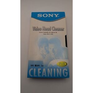 Sony Video Head Cleaner VHS T-6CLDL VCR Cleaning 10 Seconds Cleaning 2002  3m